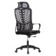 ΚΑΡΕΚΛΑ ΓΡΑΦΕΙΟΥ ELVAR HM1219.01 ΜΑΥΡO MESH--ΒΑΣΗ ΠΟΛΥΠΡΟΠΥΛΕΝΙΟΥ 63x56x125Υεκ