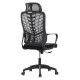 ΚΑΡΕΚΛΑ ΓΡΑΦΕΙΟΥ ELVAR HM1219.01 ΜΑΥΡO MESH--ΒΑΣΗ ΠΟΛΥΠΡΟΠΥΛΕΝΙΟΥ 63x56x125Υεκ