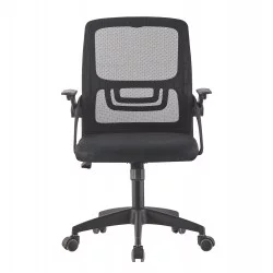 ΚΑΡΕΚΛΑ ΓΡΑΦΕΙΟΥ NETTIS HM1220.01 ΜΑΥΡO MESH-ΒΑΣΗ ΠΟΛΥΠΡΟΠΥΛΕΝΙΟΥ 47x47x109-119Υεκ