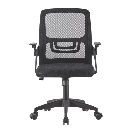 ΚΑΡΕΚΛΑ ΓΡΑΦΕΙΟΥ NETTIS HM1220.01 ΜΑΥΡO MESH-ΒΑΣΗ ΠΟΛΥΠΡΟΠΥΛΕΝΙΟΥ 47x47x109-119Υεκ