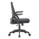ΚΑΡΕΚΛΑ ΓΡΑΦΕΙΟΥ NETTIS HM1220.01 ΜΑΥΡO MESH-ΒΑΣΗ ΠΟΛΥΠΡΟΠΥΛΕΝΙΟΥ 47x47x109-119Υεκ