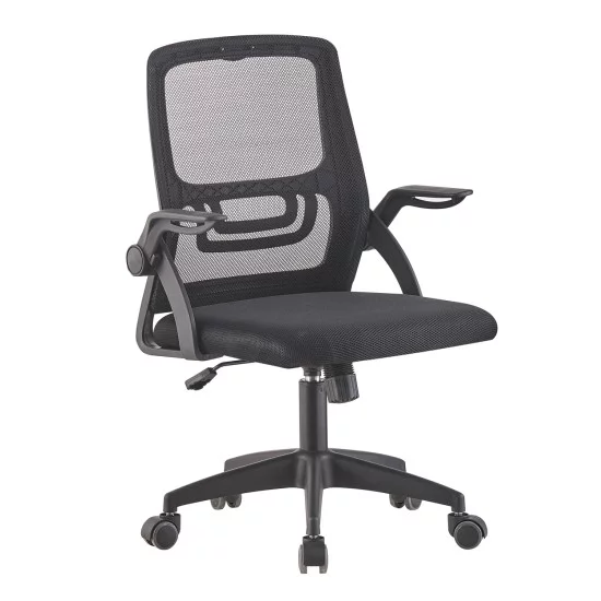 ΚΑΡΕΚΛΑ ΓΡΑΦΕΙΟΥ NETTIS HM1220.01 ΜΑΥΡO MESH-ΒΑΣΗ ΠΟΛΥΠΡΟΠΥΛΕΝΙΟΥ 47x47x109-119Υεκ