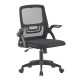 ΚΑΡΕΚΛΑ ΓΡΑΦΕΙΟΥ NETTIS HM1220.01 ΜΑΥΡO MESH-ΒΑΣΗ ΠΟΛΥΠΡΟΠΥΛΕΝΙΟΥ 47x47x109-119Υεκ