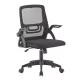 ΚΑΡΕΚΛΑ ΓΡΑΦΕΙΟΥ NETTIS HM1220.01 ΜΑΥΡO MESH-ΒΑΣΗ ΠΟΛΥΠΡΟΠΥΛΕΝΙΟΥ 47x47x109-119Υεκ