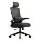 ΚΑΡΕΚΛΑ ΓΡΑΦΕΙΟΥ KESI HM1222.01 ΜΑΥΡO MESH & PP 61x62x125Υεκ.
