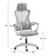 ΚΑΡΕΚΛΑ ΓΡΑΦΕΙΟΥ SALAS HM1223.02 P.P. ΛΕΥΚΟ-ΓΚΡΙ MESH ΥΦΑΣΜΑ 57x71x110-120Υεκ
