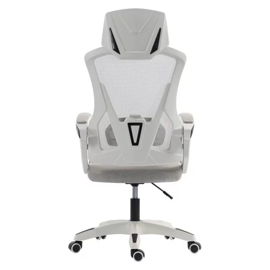 ΚΑΡΕΚΛΑ ΓΡΑΦΕΙΟΥ SALAS HM1223.02 P.P. ΛΕΥΚΟ-ΓΚΡΙ MESH ΥΦΑΣΜΑ 60x60x118-128Υεκ