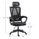 ΚΑΡΕΚΛΑ ΓΡΑΦΕΙΟΥ FRANTIC HM1224.01 ΜΑΥΡO MESH & ΠΟΛΥΠΡΟΠΥΛΕΝΙΟ 60x60x134Υεκ