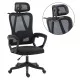 ΚΑΡΕΚΛΑ ΓΡΑΦΕΙΟΥ FRANTIC HM1224.01 ΜΑΥΡO MESH & ΠΟΛΥΠΡΟΠΥΛΕΝΙΟ 60x60x134Υεκ