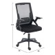 ΚΑΡΕΚΛΑ ΓΡΑΦΕΙΟΥ ZENITH HM1225.01 PP & MESH ΥΦΑΣΜΑ--ΜΑΥΡΟ 60x60x92-100Υεκ