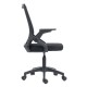 ΚΑΡΕΚΛΑ ΓΡΑΦΕΙΟΥ ZENITH HM1225.01 PP & MESH ΥΦΑΣΜΑ--ΜΑΥΡΟ 60x60x92-100Υεκ