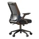 ΚΑΡΕΚΛΑ ΓΡΑΦΕΙΟΥ ZENITH HM1225.01 PP & MESH ΥΦΑΣΜΑ--ΜΑΥΡΟ 60x60x92-100Υεκ