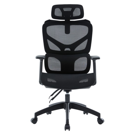 ΚΑΡΕΚΛΑ ΓΡΑΦΕΙΟΥ APEX HM1227.01 ΜΑΥΡO MESH & PP 68x68x120-130Υεκ