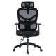 ΚΑΡΕΚΛΑ ΓΡΑΦΕΙΟΥ APEX HM1227.01 ΜΑΥΡO MESH & PP 68x68x120-130Υεκ