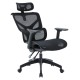 ΚΑΡΕΚΛΑ ΓΡΑΦΕΙΟΥ APEX HM1227.01 ΜΑΥΡO MESH & PP 68x68x120-130Υεκ