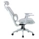 ΚΑΡΕΚΛΑ ΓΡΑΦΕΙΟΥ APEX HM1227.02 ΛΕΥΚΟ PP--ΑΝΟΙΧΤΟ ΓΚΡΙ MESH 68x68x120-130Υεκ