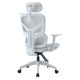 ΚΑΡΕΚΛΑ ΓΡΑΦΕΙΟΥ APEX HM1227.02 ΛΕΥΚΟ PP--ΑΝΟΙΧΤΟ ΓΚΡΙ MESH 68x68x120-130Υεκ