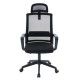 ΚΑΡΕΚΛΑ ΓΡΑΦΕΙΟΥ VELOCITY HM1229.01 ΜΑΥΡO MESH & PP 61x62x123Υεκ