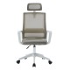 ΚΑΡΕΚΛΑ ΓΡΑΦΕΙΟΥ VELOCITY HM1229.02 ΛΕΥΚΟ PP--ΑΝΟΙΧΤΟ ΓΚΡΙ MESH 61x62x123Υεκ