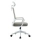 ΚΑΡΕΚΛΑ ΓΡΑΦΕΙΟΥ VELOCITY HM1229.02 ΛΕΥΚΟ PP--ΑΝΟΙΧΤΟ ΓΚΡΙ MESH 61x62x123Υεκ