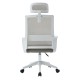 ΚΑΡΕΚΛΑ ΓΡΑΦΕΙΟΥ VELOCITY HM1229.02 ΛΕΥΚΟ PP--ΑΝΟΙΧΤΟ ΓΚΡΙ MESH 61x62x123Υεκ