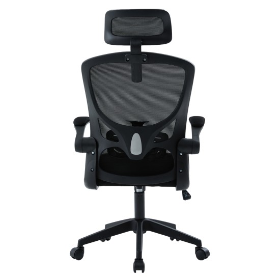 ΚΑΡΕΚΛΑ ΓΡΑΦΕΙΟΥ FLOATER HM1230.01 ΜΑΥΡO MESH & PP 62x62x106-116Υεκ