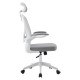 ΚΑΡΕΚΛΑ ΓΡΑΦΕΙΟΥ FLOATER HM1230.02 ΛΕΥΚΟ PP--ΑΝΟΙΧΤΟ ΓΚΡΙ MESH 62x62x106-116Υεκ