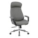 ΚΑΡΕΚΛΑ ΓΡΑΦΕΙΟΥ VELUM HM1233.10 ΓΚΡΙ PU--ΒΑΣΗ ΧΡΩΜΙΟΥ 71x69x116-122Υεκ.