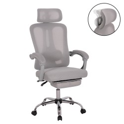 ΚΑΡΕΚΛΑ ΓΡΑΦΕΙΟΥ BARNET HM18258.02 ΓΚΡΙ MESH-ΓΚΡΙ ΣΚΕΛΕΤΟΣ NYLON 61x62x123Υ