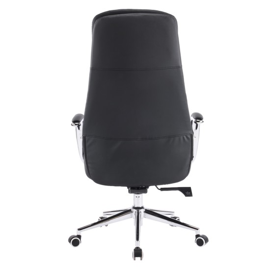 ΚΑΡΕΚΛΑ ΓΡΑΦΕΙΟΥ SONTY HM18354.01 ΜΑΥΡΟ PU ΔΕΡΜΑ--ΒΑΣΗ ΧΡΩΜΙΟΥ 67x68x125Υεκ