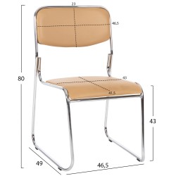 ΚΑΡΕΚΛΑ ΓΡΑΦΕΙΟΥ ΣΥΝΕΡΓΑΣΙΑΣ MABEL HM1019.07 ΧΡΩΜΙΩΜΕΝΗ ΜΕ ΜΟΚΑ PU 47x48x78Yεκ ΚΑΡΕΚΛΑ ΓΡΑΦΕΙΟΥ ΣΥΝΕΡΓΑΣΙΑΣ MABEL HM1019.07 ΧΡΩΜΙΩΜΕΝΗ ΜΕ ΜΟΚΑ PU 47x48x78Yεκ