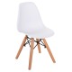 ΚΑΡΕΚΛΑ TWIST KID HM8453.01 ΞΥΛΙΝΑ ΠΟΔΙΑ Κ ΚΑΘΙΣΜΑ PP ΛΕΥΚΟ 31x34x55.5Υεκ