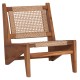 ΚΑΡΕΚΛΑ LOUNGE LUKILLA HM9913 ΞΥΛΟ TEAK ΣΕ ΦΥΣΙΚΟ--ΣΥΝΘ.ΣΧΟΙΝΙ ΜΠΕΖ 55,5x74x65Υεκ.