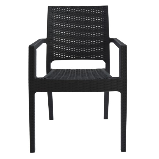ΠΟΛΥΘΡΟΝΑ ΠΟΛΥΠΡΟΠΥΛΕΝΙΟΥ ΒΑΡΕΩΣ ΤΥΠΟΥ KAGANU DARK GREY HM5134.01 57x55,5x89 εκ.