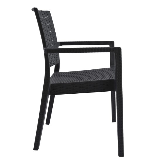 ΠΟΛΥΘΡΟΝΑ ΠΟΛΥΠΡΟΠΥΛΕΝΙΟΥ ΒΑΡΕΩΣ ΤΥΠΟΥ KAGANU DARK GREY HM5134.01 57x55,5x89 εκ.