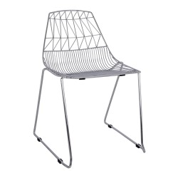 ΚΑΡΕΚΛΑ ΜΕΤΑΛΛΙΚΗ ΑΣΗΜΙ ICARUS HM8010.10 54x57x79cm