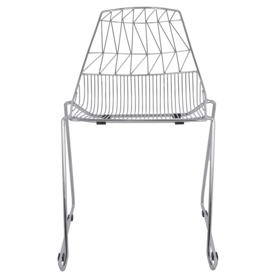 ΚΑΡΕΚΛΑ ΜΕΤΑΛΛΙΚΗ ΑΣΗΜΙ ICARUS HM8010.10 54x57x79cm