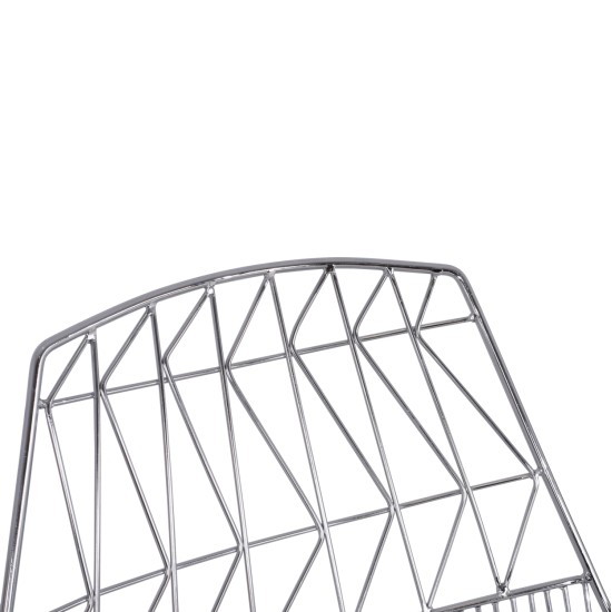 ΚΑΡΕΚΛΑ ΜΕΤΑΛΛΙΚΗ ΑΣΗΜΙ ICARUS HM8010.10 54x57x79cm