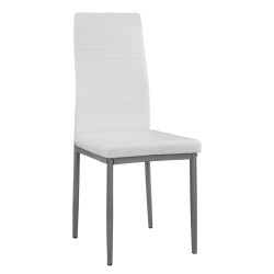 ΚΑΡΕΚΛΑ ΜΕΤΑΛΛΙΚΗ LADY HM0037.11 ΛΕΥΚΟ PU ΜΕΤΑΛΛΙΚΟ ΣΚΕΛΕΤΟ K/D 40x48x95Y εκ.