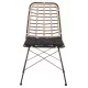 ΚΑΡΕΚΛΑ ΜΕΤΑΛΛΙΚΗ ALLEGRA HM5691.11 WICKER ΜΠΕΖ-ΜΑΥΡΟ 51x54x84Υεκ.