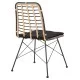 ΚΑΡΕΚΛΑ ΜΕΤΑΛΛΙΚΗ ALLEGRA HM5691.11 WICKER ΜΠΕΖ-ΜΑΥΡΟ 51x54x84Υεκ.