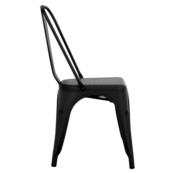 ΚΑΡΕΚΛΑ ΜΕΤΑΛΛΙΚΗ MELITA-PRO HM8641.42 ΜΑΥΡΟ ΜΑΤ 44x47x84.5Υεκ.