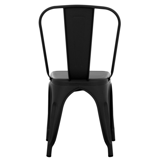 ΚΑΡΕΚΛΑ ΜΕΤΑΛΛΙΚΗ MELITA-PRO HM8641.42 ΜΑΥΡΟ ΜΑΤ 44x47x84.5Υεκ.