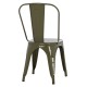 ΚΑΡΕΚΛΑ ΜΕΤΑΛΛΙΚΗ MELITA-PRO HM8641.43 ΣΕ DARK OLIVE GREEN 44x47x84.5Υεκ.