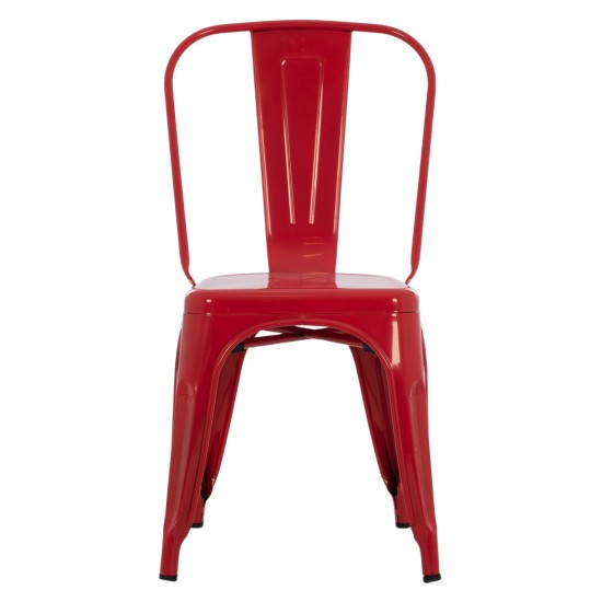 ΚΑΡΕΚΛΑ ΜΕΤΑΛΛΙΚΗ MELITA-PRO HM8641.44 ΚΟΚΚΙΝΗ 44x47x84.5Υεκ.
