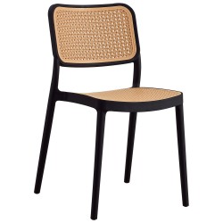 ΚΑΡΕΚΛΑ ΠΟΛΥΠΡΟΠΥΛΕΝΙΟΥ MEKO HM5934.02 ΜΑΥΡΗ ME MΠEZ ΨΑΘΑ 51x52x80Υεκ.