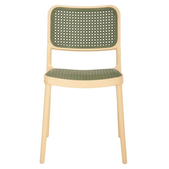 ΚΑΡΕΚΛΑ ΠΟΛΥΠΡΟΠΥΛΕΝΙΟΥ MEKO HM5934.04 ΜΠΕΖ ΜΕ OLIVE GREEN ΨΑΘΑ 41x49x102Υ εκ.