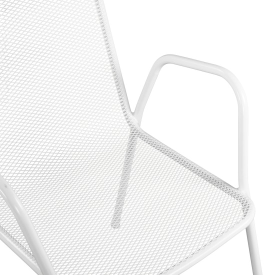 ΚΑΡΕΚΛΑ ΠΟΛΥΘΡΟΝΑ ΜΕΤΑΛΛΙΚΗ AMORE ΛΕΥΚΗ HM5008.12 49x48x90 εκ.