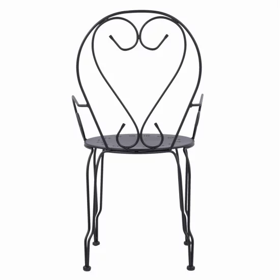 ΚΑΡΕΚΛΑ ΠΟΛΥΘΡΟΝΑ ΜΕΤΑΛΛΙΚΗ AMORE ΜΑΥΡΗ HM5008.11 49x48x90 εκ.