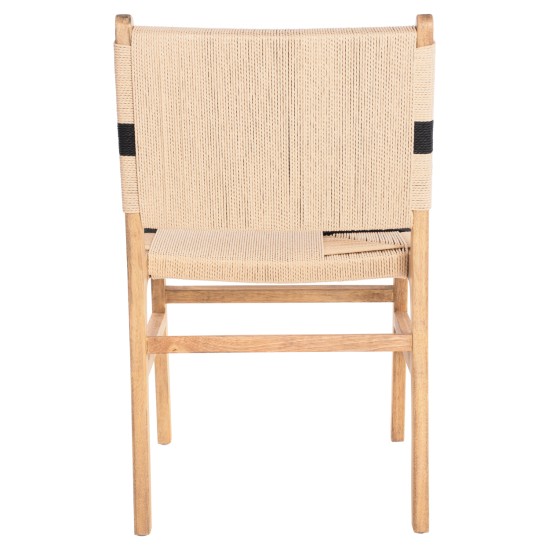 ΚΑΡΕΚΛΑ RUBBERWOOD ΚΑΙ ΣΧΟΙΝΙ ΣΕ ΦΥΣΙΚΟ RUSTIC 50x60x88Yεκ.HM9323.01